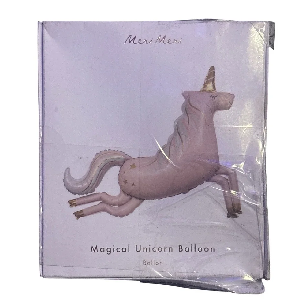 NEW Meri Meri Magical Unicorn Foil Balloon Iridescent Party Decor 40 Inch 168067